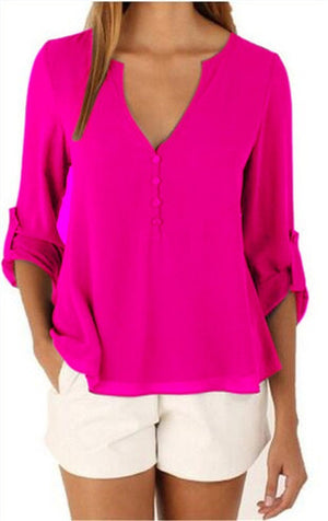 Fashion Brand Blouse Shirt V Neck Sexy Plus Size Cheap Clothes China Blusas Feminina Clothing Summer Women Tops Pullover Blouses