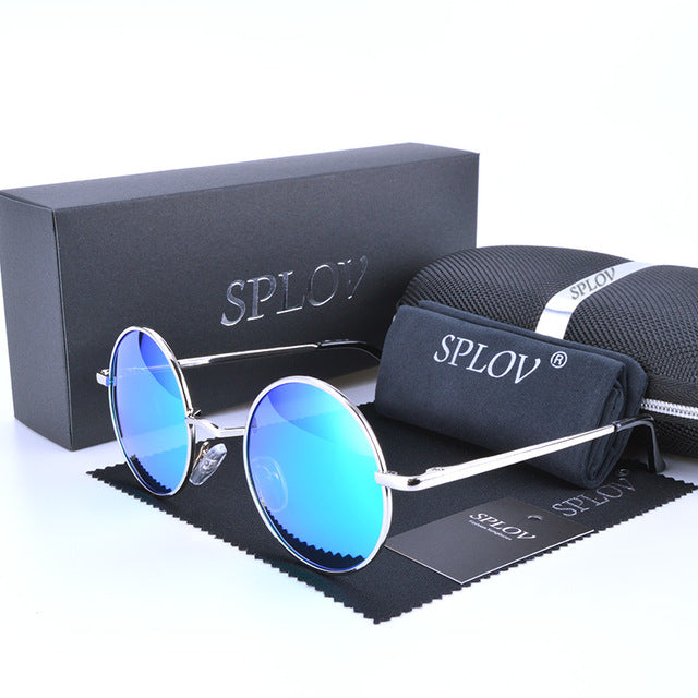 2017 Ray Brand Designer Classic Polarized Driving Round Sunglasses Men Retro John Lennon Glasses Women Metal Fashion Eyeglasses
