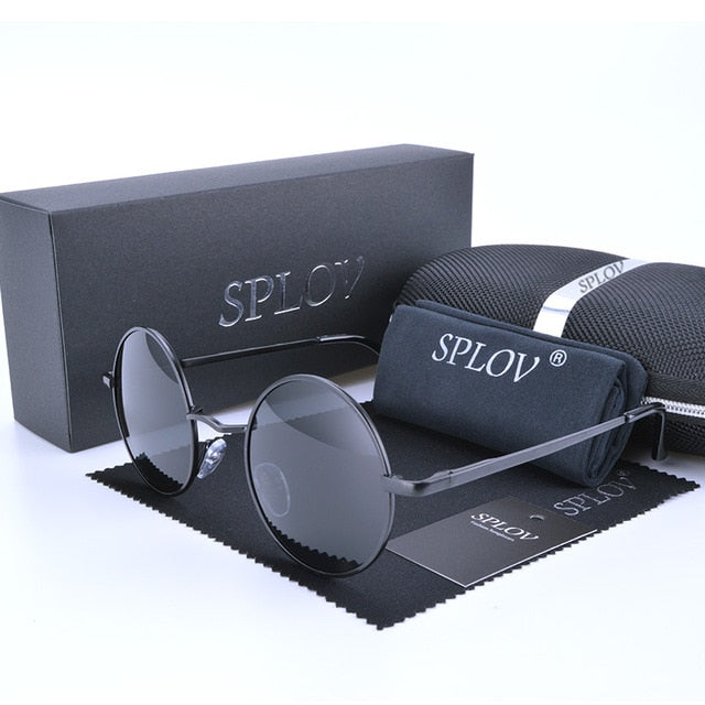2017 Ray Brand Designer Classic Polarized Driving Round Sunglasses Men Retro John Lennon Glasses Women Metal Fashion Eyeglasses