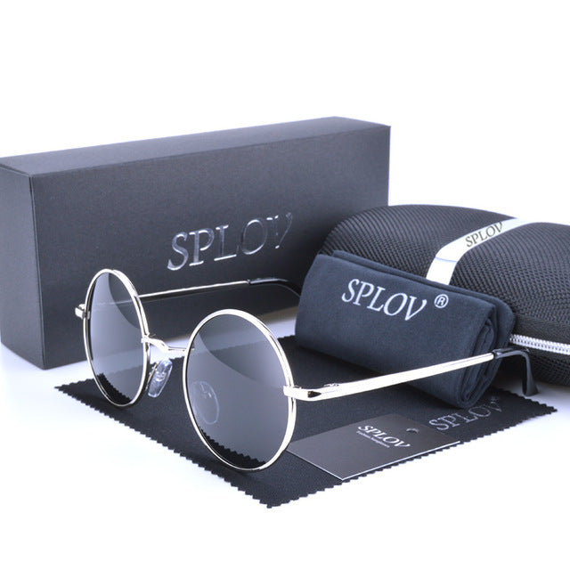 2017 Ray Brand Designer Classic Polarized Driving Round Sunglasses Men Retro John Lennon Glasses Women Metal Fashion Eyeglasses