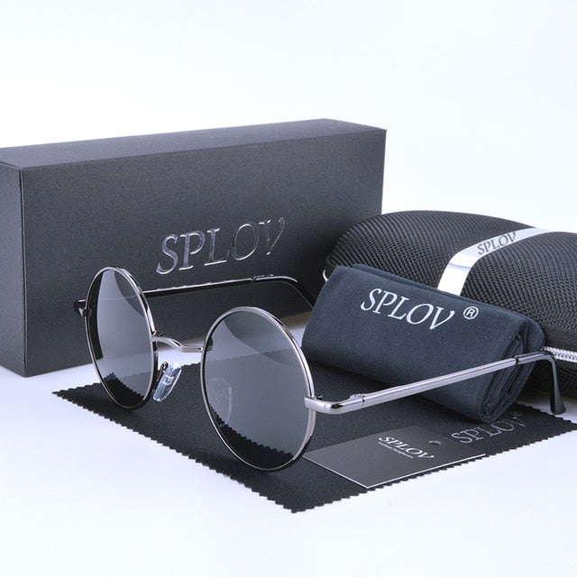 2017 Ray Brand Designer Classic Polarized Driving Round Sunglasses Men Retro John Lennon Glasses Women Metal Fashion Eyeglasses