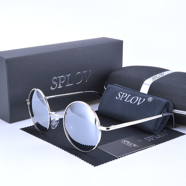 2017 Ray Brand Designer Classic Polarized Driving Round Sunglasses Men Retro John Lennon Glasses Women Metal Fashion Eyeglasses