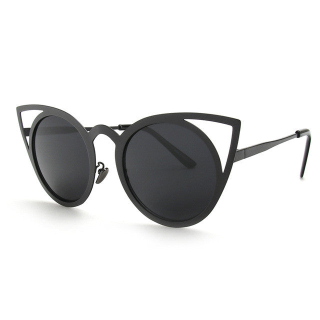 ROYAL GIRL 2017 New Women Sunglasses Vintage Cat Eye Sun glasses Metal Eyeglasses Frames Mirror Shades Sexy Sunnies ss309
