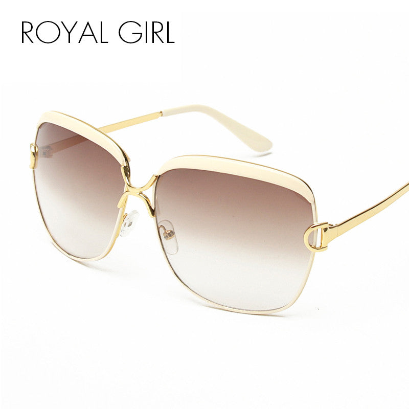 ROYAL GIRL High Quality Women Brand Designer Sunglasses Summer Luxury D frame Shades Glasses gradient lenses sun glasses ss148