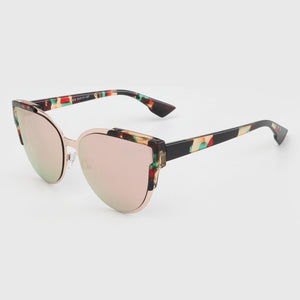 ROYAL GIRL Newest Fashion Cat Eye Sunglasses Women Classic Brand Designer Reflective Mirror Sun Glasses UV400 ss239