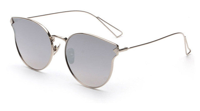 ROYAL GIRL Fashion Brand Designer Sunglasses Women Reflective Mirror Sun Glasses metal Frame Arrow Leg Glasses UV400 ss491