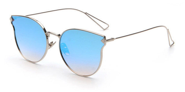 ROYAL GIRL Fashion Brand Designer Sunglasses Women Reflective Mirror Sun Glasses metal Frame Arrow Leg Glasses UV400 ss491