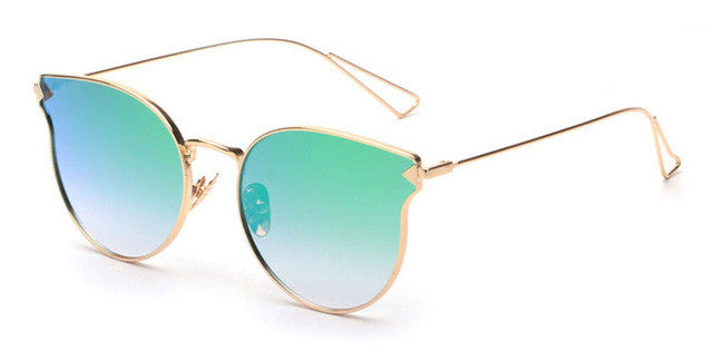 ROYAL GIRL Fashion Brand Designer Sunglasses Women Reflective Mirror Sun Glasses metal Frame Arrow Leg Glasses UV400 ss491