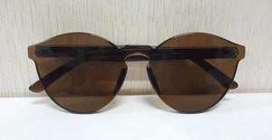 ROYAL GIRL Top Quality Transparent Glasses Round frame Candy Sunglasses Chunky Sun Shades female ss297