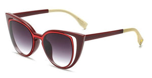 ROYAL GIRL 2017 brand designer women Sunglasses vintage acetate frame retro gradient cat eye shaped ss719