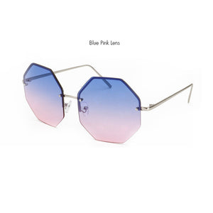 ROYAL GIRL 2017 Stylish Rimless Sunglasses Women Oversize Square Shape Classic Brand Designer Lunettes Transpar Glasses ss919