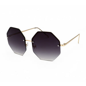 ROYAL GIRL 2017 Stylish Rimless Sunglasses Women Oversize Square Shape Classic Brand Designer Lunettes Transpar Glasses ss919