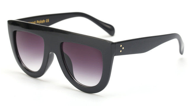 ROYAL GIRL Top Quality Women Top Flat Aceate Sunglasses Brand Designer Shades Luxury Glasses Men oculos de sol masculino ss628