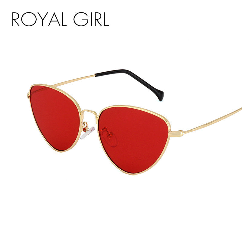 ROYAL GIRL Cat Eye Sunglasses Women 2017 Light Weight Summer Styles Retro Sun Glasses Fashion Red Lens UV400 Eyewear ss237