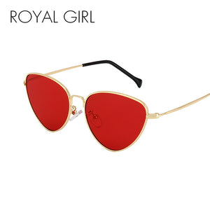 ROYAL GIRL Cat Eye Sunglasses Women 2017 Light Weight Summer Styles Retro Sun Glasses Fashion Red Lens UV400 Eyewear ss237