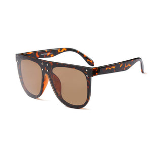 ROYAL GIRL Women Sunglasses Oversize Oval Fashion Female Men Acetate Frame Flat Top Brand Designer Eyewear Sun Glasses SS090