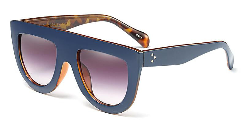 ROYAL GIRL Top Quality Women Top Flat Aceate Sunglasses Brand Designer Shades Luxury Glasses Men oculos de sol masculino ss628