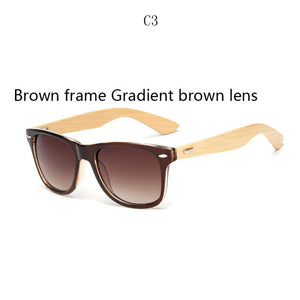 BOYSEEN Retro Wood Sunglasses Men Bamboo Sunglass Women Brand Design Sport Goggles Gold Mirror Sun Glasses Shades lunette oculo