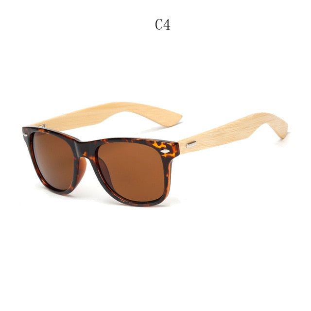 BOYSEEN Retro Wood Sunglasses Men Bamboo Sunglass Women Brand Design Sport Goggles Gold Mirror Sun Glasses Shades lunette oculo