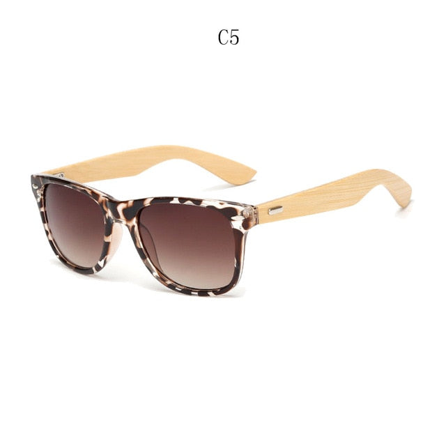 BOYSEEN Retro Wood Sunglasses Men Bamboo Sunglass Women Brand Design Sport Goggles Gold Mirror Sun Glasses Shades lunette oculo