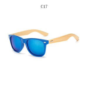 BOYSEEN Retro Wood Sunglasses Men Bamboo Sunglass Women Brand Design Sport Goggles Gold Mirror Sun Glasses Shades lunette oculo