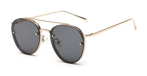 Peekaboo Newest yellow green pink ocean sunglasses women fashion summer style steam punk metal sun glasses men uv400 lentes de