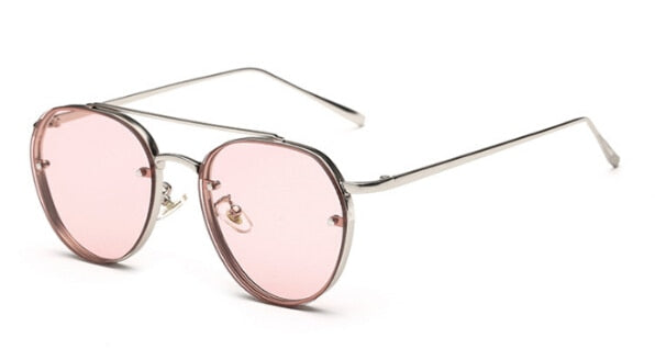 Peekaboo Newest yellow green pink ocean sunglasses women fashion summer style steam punk metal sun glasses men uv400 lentes de