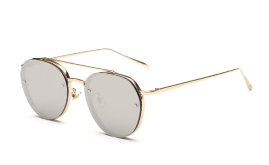 Peekaboo Newest yellow green pink ocean sunglasses women fashion summer style steam punk metal sun glasses men uv400 lentes de