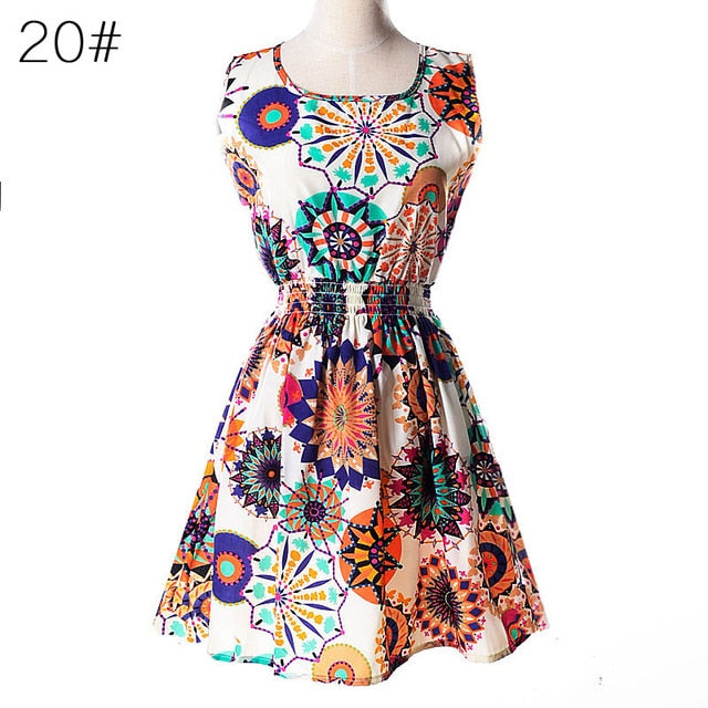 Casual Summer Chiffon Dress Women Clothes 2018 Sexy Floral Short Beach Dresses Korean Elegant Vestido De Festa Verano Robe Femme