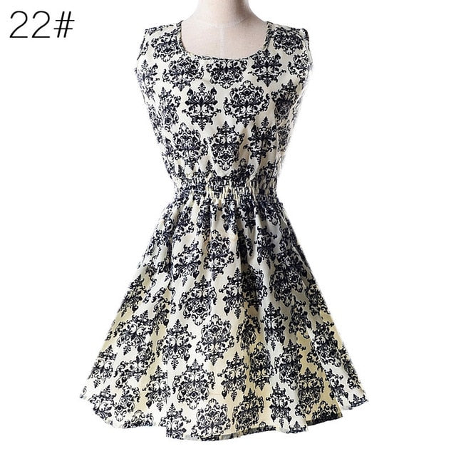 Casual Summer Chiffon Dress Women Clothes 2018 Sexy Floral Short Beach Dresses Korean Elegant Vestido De Festa Verano Robe Femme