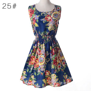 Casual Summer Chiffon Dress Women Clothes 2018 Sexy Floral Short Beach Dresses Korean Elegant Vestido De Festa Verano Robe Femme