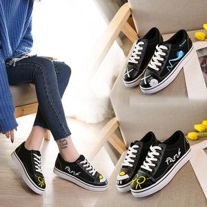 2018 New Pattern Ins Exceed Fire Real Woman Spring Canvas Shoe Joker Student Shoes. Restore Ancient Ways Port ShoesALEX