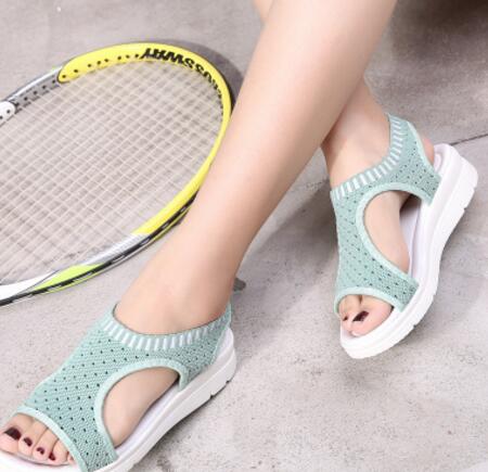 New fashion women sandals summer new platform sandal shoes breathable comfort shopping ladies walking shoes white black