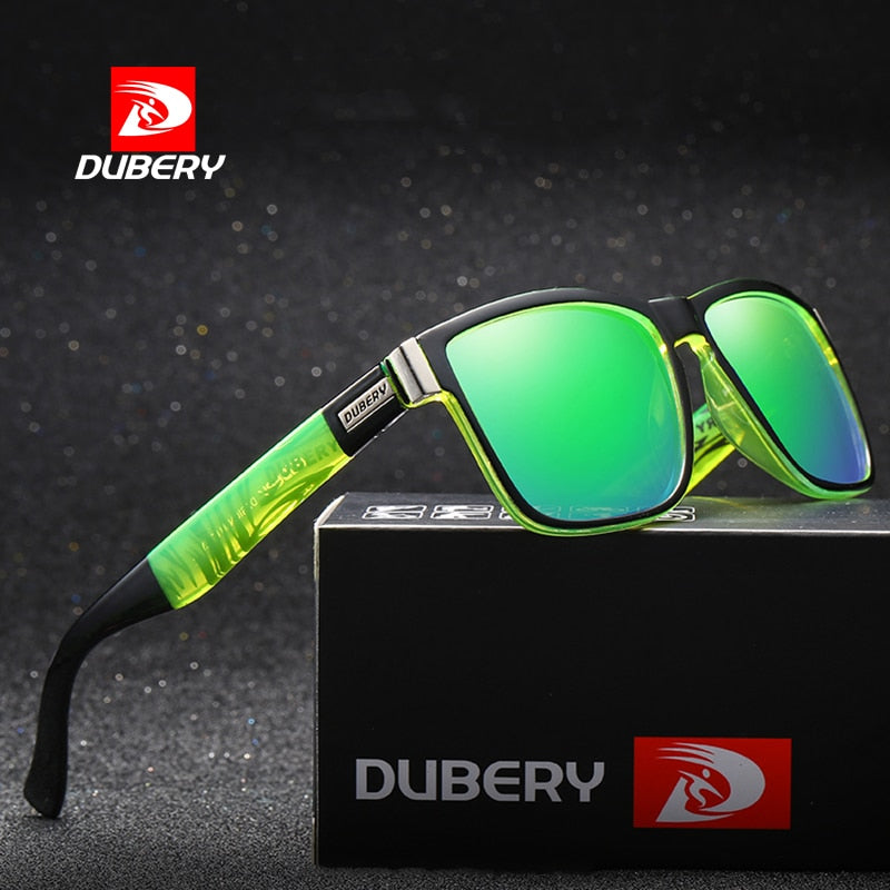 DUBERY Brand Design Polarized Sunglasses Men Driver Shades Male Vintage Sun Glasses For Men Spuare Mirror Summer UV400 Oculos