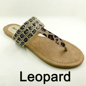 New 2018 Summer Style Shoes Women Sandals Fashion Leopard Flats Top Quality Solid Flip Flops Sexy Slippers Plus Size 6-11