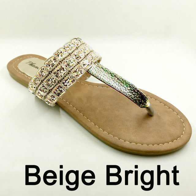 New 2018 Summer Style Shoes Women Sandals Fashion Leopard Flats Top Quality Solid Flip Flops Sexy Slippers Plus Size 6-11