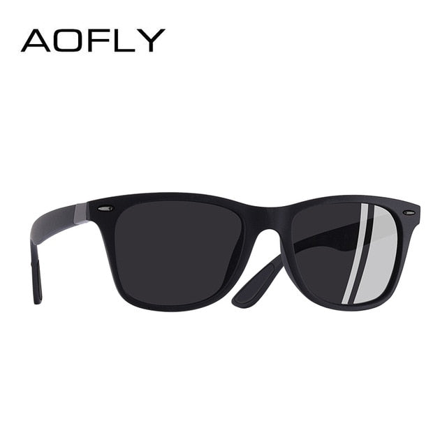 AOFLY BRAND DESIGN Classic Polarized Sunglasses Men Women Driving Square Frame Sun Glasses Male Goggle UV400 Gafas De Sol AF8083