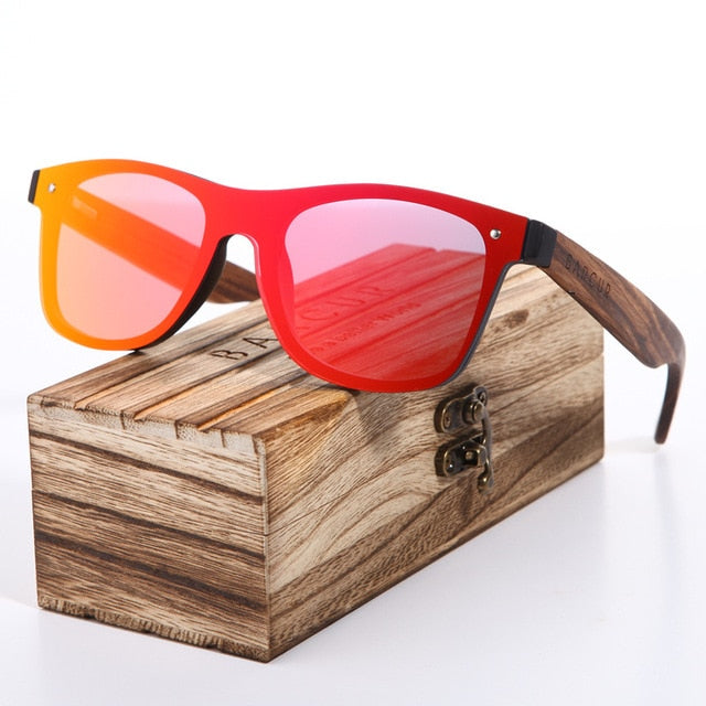 BARCUR Trending Styles Rimless Wooden Sunglasses Men Square Frame Women Sun Glasses Oculos Gafas