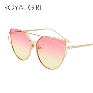 ROYAL GIRL High Quality Vintage Women Sunglasses Metal Frame Cat eye Sun glasses Ombre Shades ss720