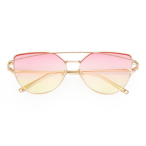 ROYAL GIRL High Quality Vintage Women Sunglasses Metal Frame Cat eye Sun glasses Ombre Shades ss720