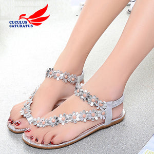 Cuculus 2018 Women Sandals Summer Style Bling Bowtie Fashion Peep Toe Jelly Shoes Sandal Flat Shoes Woman 3 Colors 01F669